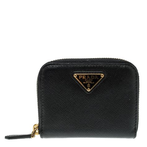 prada black saffiano leather zip wallet|Prada saffiano leather shoulder bags.